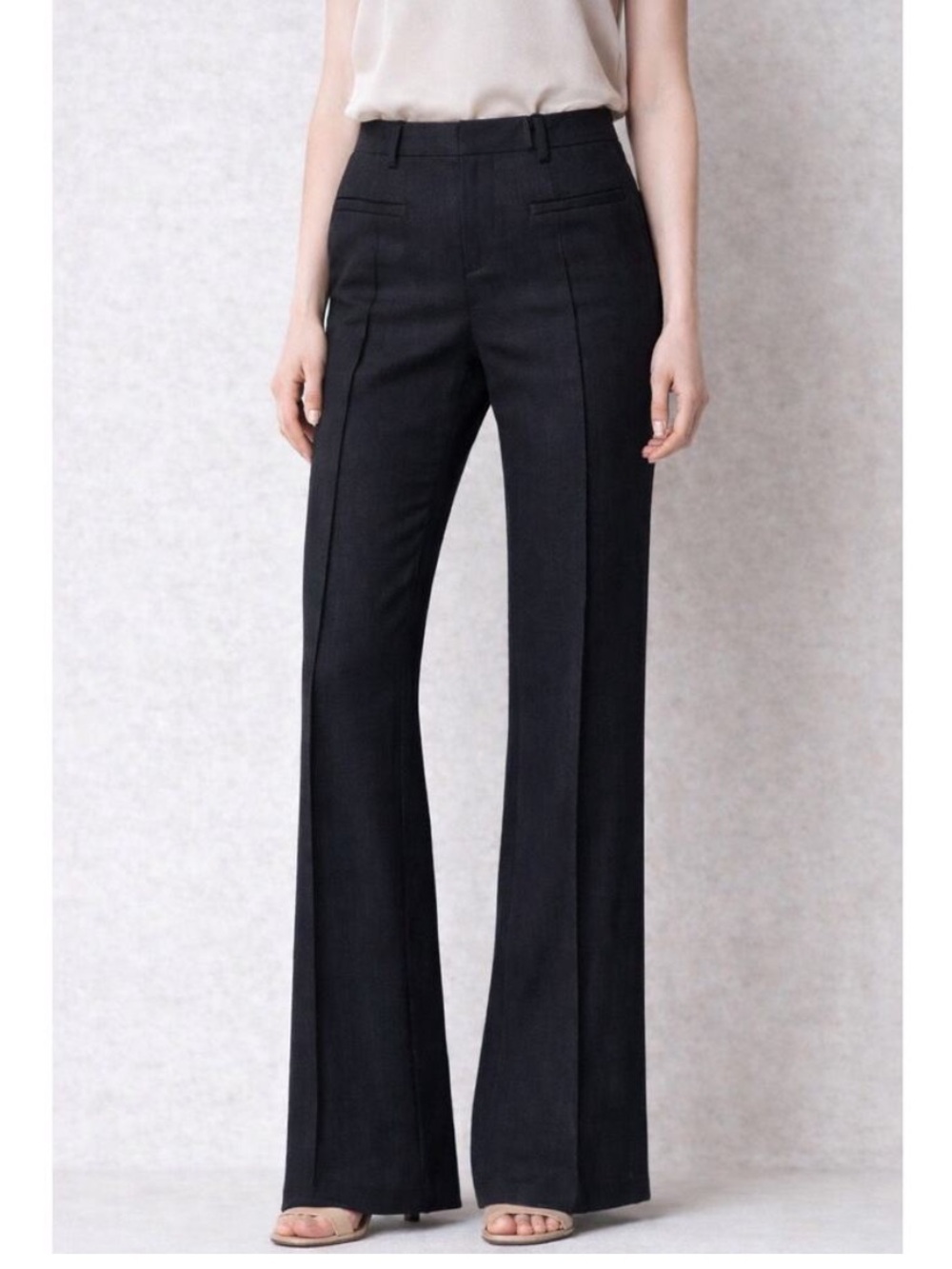 Anthropologie Brighton Wide Leg Linen Blend Trouser by Elevenses, Size 6